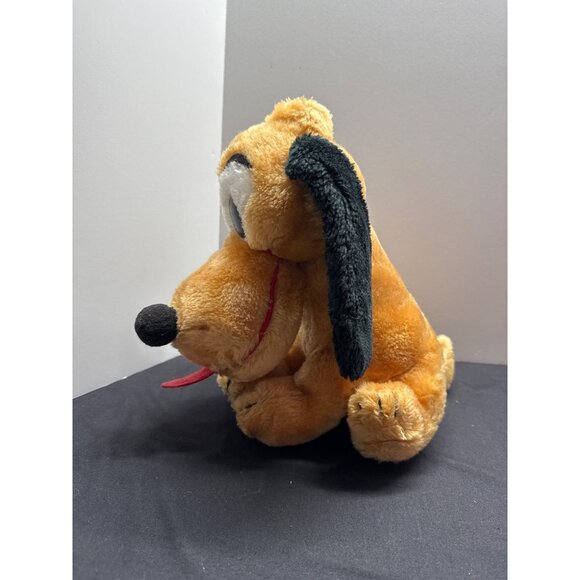 Vintage Disney Pluto Plush Dog Stuffed Animal 8 Inches Soft Cuddly Toy - Picture 2 of 11